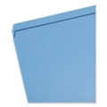 File Folders | Smead 17010 Straight Tabs Legal Size 0.75 in. Expansion Reinforced Top Tab Colored File Folders - Blue (100/Box) image number 1