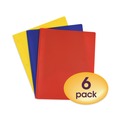 Office & Office Supplies | Smead 87746 11 x 8.5 Poly Two-Pocket Folder with Fasteners - Assorted (6/Pack) image number 1