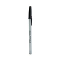 Office Jansan | Universal UNV27420 Fine 0.7 mm Stick Ballpoint Pen - Black Ink, Gray/Black Barrel (1 Dozen) image number 1