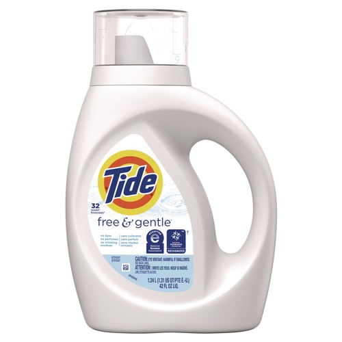 Cleaning & Janitorial Supplies | Tide 41823 Free and Gentle 46 oz. Bottle Laundry Detergent (6-Piece/Carton) image number 0