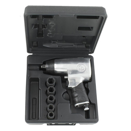Air Impact Wrenches | Chicago Pneumatic 734HK 1/2 in. Dr Air Impact Wrench Kit 5-Piece image number 0