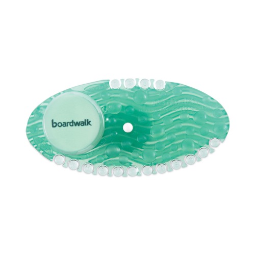 Odor Control | Boardwalk BWKCURVECME Solid Curve Air Freshener - Cucumber Melon Fragrance, Green (10/Box) image number 0