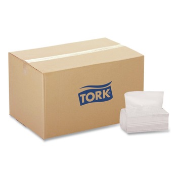 Tork 192124 2-Ply 6.5 x 8.5 Multipurpose Paper Wiper - White (36/Carton)