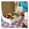 Food Trays, Containers, and Lids | SCT 1597 16 in. x 16 in. x 6 in. Paper Standard Bakery Boxes - White (50/Carton) image number 3