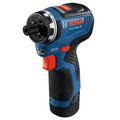 Factory Reconditioned Bosch GSR12V-300HXB22-RT 12V Max Brushless Lithium-Ion 1/4 in. Cordless Hex Two-Speed Screwdriver Kit with 2 Batteries (2.0 Ah) image number 1