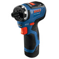Electric Screwdrivers | Factory Reconditioned Bosch GSR12V-300HXB22-RT 12V Max Brushless Lithium-Ion 1/4 in. Cordless Hex Two-Speed Screwdriver Kit with 2 Batteries (2.0 Ah) image number 1