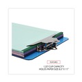 Office Jansan | Universal UNV40307 1.25 in. Clip Capacity 8.5 in. x 11 in. Plastic Clipboard with High Capacity Clip - Translucent Blue image number 5