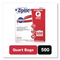 Food Trays, Containers, and Lids | Ziploc 364899 1 Quart Ziploc Storage Bags (500/Carton) image number 1