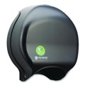Cleaning & Janitorial Supplies | San Jamar R2000REBK 16.75 in. x 5.25 in. x 12.25 in. Ecological Green Tissue Dispenser - Black image number 2