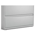  | Alera 25490 36 in. x 18.63 in. x 40.25 in. 3 Legal/Letter/A4/A5 Size Lateral File Drawers - Light Gray image number 3