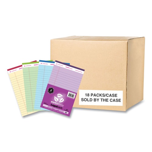 Notebooks & Pads | Roaring Spring 74000 EnviroShades 5 in. x 8 in. Sheets Wide/Legal Rule Legal Notepads - Assorted Color (72/Carton) image number 0