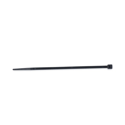  | Tatco 22500 18 lbs. 4 in. x 0.06 in. Nylon Cable Ties - Black (1000/Pack) image number 0