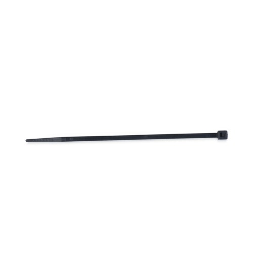 Office Jansan | Tatco 22500 18 lbs. 4 in. x 0.06 in. Nylon Cable Ties - Black (1000/Pack) image number 0