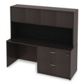  | Alera ALEVA513622ES Valencia Series 34 in. x 22.75 in. x 29.5 in. Legal/Letter-Size 2-Drawer Lateral File - Espresso image number 4
