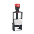 Office Jansan | COSCO 2000PLUS 011200 1.25 in. x 0.63 in. Self-Inking Heavy-Duty Line Dater with Microban - Black image number 0