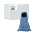 Mops | Boardwalk BWK903BL Loop-End Cotton with Scrub Pad Mop Head - Large (12/Carton) image number 0