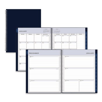 Blue Sky 11 in. x 8.5 in. 12-Month (Jan to Dec): 2026 Passages Weekly/Monthly Planner - Navy Cover