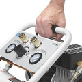 Portable Air Compressors | Quipall 2-1-SIL 1 HP 1.6 Gallon Oil-Free Hotdog Air Compressor image number 7