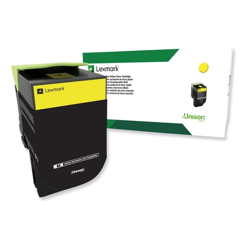 Ink & Toner | Lexmark 80C0HYG 3000 Page-Yield TAA Compliant Return Program High-Yield Toner - Yellow image number 0