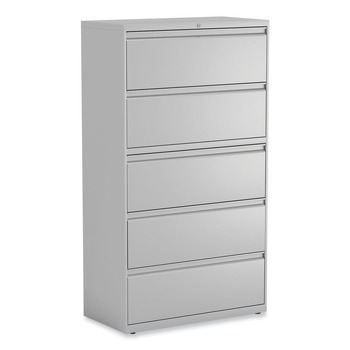 Alera 25498 Five-Drawer Lateral File Cabinet - Light Gray