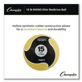 Toys | Champion Sports PRM15 Rhino Elite 15 lbs. Medicine Ball - Yellow image number 3