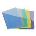 Office Jansan | Avery 16176 Write and Erase 11.13 in. x 9.25 in. 5-Tab 3-Hold Punched Durable Plastic Dividers with Slash Pocket - Assorted (1-Set) image number 1