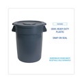 Trash & Waste Bins | Boardwalk 1868184 Flat-Top Round Lids for 44 Gallon Waste Receptacles - Gray image number 4