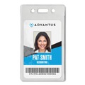 Office Jansan | Advantus AVT75451 2.68 in. x 4.38 in. Holder 2.38 in. x 3.63 in. Insert Vertical Proximity ID Badge Holders - Clear (50/Pack) image number 3