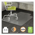 Office Jansan | Deflecto CM13113COM Duramat 36 in. x 48 in. Moderate Use Lipped Chair Mat Roll For Low Pile Carpet - Clear image number 7