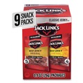 Snacks | Jack Link's 10000031491 8.1 oz. Bag Beef Jerky Variety Pack - Original/Teriyaki (9/Carton) image number 1
