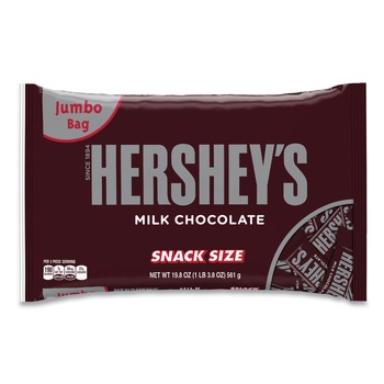 Green Rabbit 7054 19.8 oz. Bag Snack Size Bars - Milk Chocolate