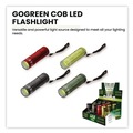 Work Lights | GoGreen Power GG-113-COBD12 COB LED Flashlights with Display Case, 3 AAA Batteries (Included), Assorted Colors, 12/Pack image number 2