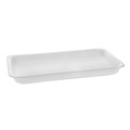 Food Service | Pactiv Corp. 51P125PZ 15 in. x 8 in. x 1.25 in. #25PZ Foam Supermarket Tray - White (200/Carton) image number 0