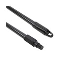 Brooms | Boardwalk BWK636 1 in. Diameter x 60 in. Fiberglass Broom Handle Nylon Plastic Threaded End - Black image number 1