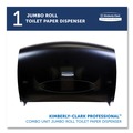 Cleaning & Janitorial Supplies | Kimberly-Clark Professional 09551 20.4 in. x 5.8 in. x 13.1 in. Cored JRT Jumbo Combo Tissue Dispenser - Smoke/Gray image number 1