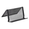 Office Jansan | Universal UNV20005 3.78 in. x 3.38 in. x 2.13 in. Mesh Metal Business Card Holder - Black image number 1