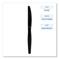 New Year New Savings! Save $25 off $150 | Boardwalk BWKKNIFEHWBLA Heavyweight Polystyrene Knife Cutlery - Black (1000/Carton) image number 4