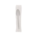 Bulk Savings Pricing 2 | Pactiv Corp. FKSWCH Plastic Mediumweight Spoon Individually Wrapped Fieldware Cutlery - White (1000/Carton) image number 5