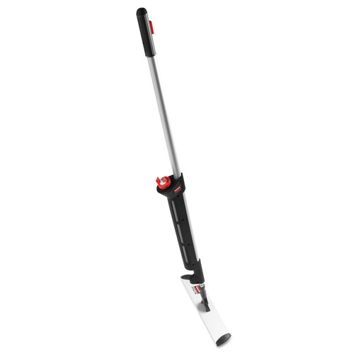 Mops | Rubbermaid Commercial HYGEN 1863884 Pulse 17 in. x 52 - 56 in. Microfiber Spray Mop System - Black image number 0