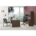 Office Desks & Workstations | HON HVL151.SB11 Metro Classic Series 48 in. x 30 in. x 29.5 in. Mahogany/Charcoal Right Pedestal Desk with HVL151 Executive High-Back Black Leather Chair Bundle image number 9