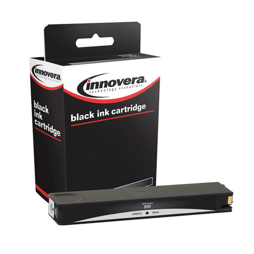  | Innovera IVR970B Remanufactured 3000-Page Yield Ink for HP 970 (CN621AM) - Black image number 0