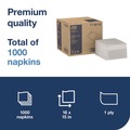 Cleaning & Janitorial Supplies | Tork 716002 1-Ply 15 in. x 16 in. LinStyle Dinner Napkin - White (1000/Carton) image number 2