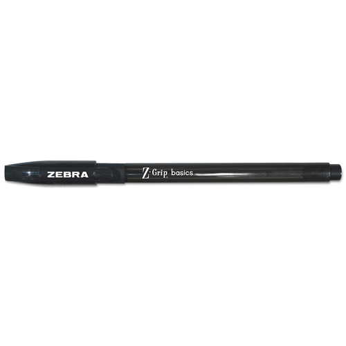  | Zebra 23610 Z-Grip Basics LV Stick Medium 1 mm Ballpoint Pen - Black (1-Dozen) image number 0