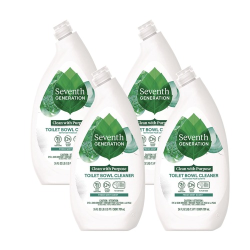 Cleaning & Janitorial Supplies | Seventh Generation 10732913451668 24 oz. Bottle Toilet Bowl Cleaner - Fresh Mint Scent (4/Carton) image number 0