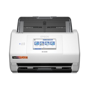 Epson RapidReceipt RR-600W 600 dpi Optical Resolution Scans Up to 8.5 in. x 240 in. Scanner