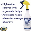 Office Jansan | Zep Commercial HDPRO36 32 oz Professional Spray Bottle - Blue/Gold/Clear (36/Carton) image number 4