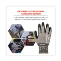 Work Gloves | Ergodyne 10305 ProFlex 7072 ANSI A7 Nitrile-Coated CR Gloves, Gray, X-Large, 12/Pairs/Pack image number 4