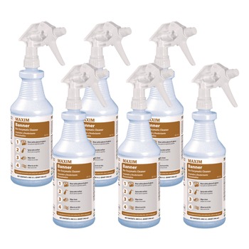 Maxim 071200-86 Banner 32 oz. Bottle Safe-to-Ship Bio-Enzymatic Cleaner - Fresh Scent (6/Carton)