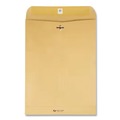 Office Jansan | Quality Park QUA37894 Trade Size 94 9.25 in. x 14.5 in. Square Flap Clasp/Gummed Closure Envelopes - Brown Kraft (100/Box) image number 0