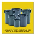 Bulk Savings Pricing 2 | Rubbermaid Commercial 2119307 Brute 44 gal Plastic Container - Round Orange image number 5